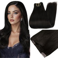 Full Shine Clip in Black Hair Extensions 18 Inch 160 G Clip in Hair Extensions Black Women for Fullness 7 Pcs