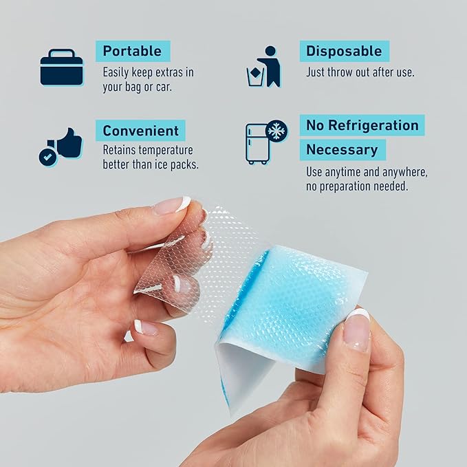 Cooling Patches for Fever, Natural Headache and Migraine Relief, (20 Pack) Soft Gel Sheets, Fever Patch for Kids, Tension/Sinus, Headache Relief Prevention