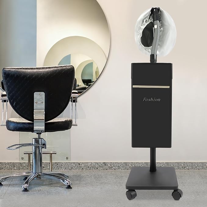 Nano Hair Steamer Micro Mist Hydration Hair Machine Professional Standing Hooded Hair Steamer for Deep Conditioning Multi-Function Hair Care Equipment for Color, SPA, Ozone, Hair and Scalp Care, 110V