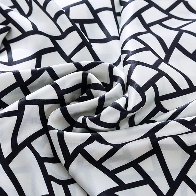 SLPBABY Silk Pillowcase for Hair and Skin with Hidden Zipper Print (Queen, Pattern25)