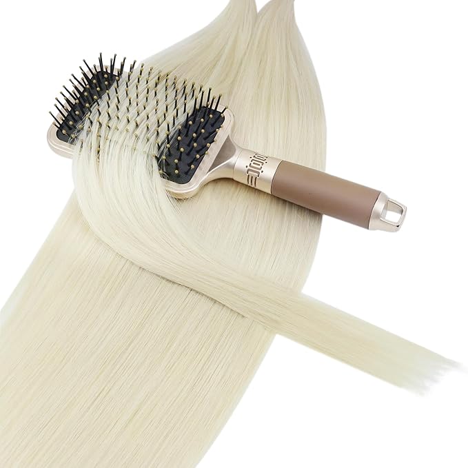 YoungSee U Tips Hair Extensions Real Human Hair Blonde Utip Real Hair Extensions Platinum Blonde 20 Inch K Tips Hair Extension Human Hair Hot Fusion Ktip Extension For Women 1G/S 50G