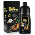 JUANCHI Gray Hair Coverage Shampoo - 3 in 1 Herbal Formula for Women and Men, 500ml (Black)