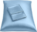 BLISSFORD Luxury Satin Pillowcase for Hair – Standard Satin Pillowcase with Zipper, Jewel Blue (Pillowcase Set of 2)