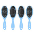 Air Cushion Detangling Hair Brush - 4 Pack Detangler Hairbrush with Ultra Soft Bristles for Effortless Tangle Removal - For Wet Dry Damaged Curly Hair for Women Men Boys Girls Kids - Blue