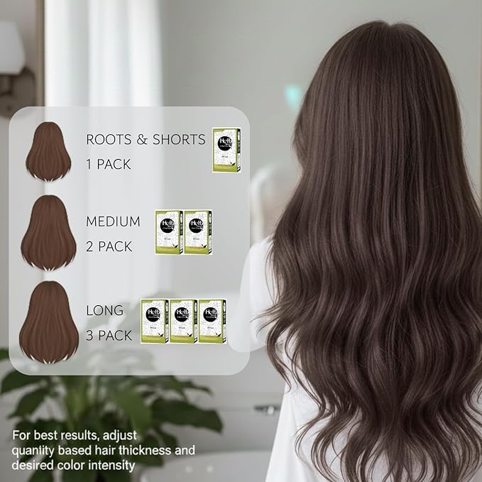 Dongsung Herb Speedy Color Cream(Deep Brown, 3Pack) Korean Herbal Vegan Hair Dye PPD-Free Ammonia-Free Hypoallergenic 100% Gray Coverage, Odorless, Dermatologically Tested, Quick 20-Minute Application