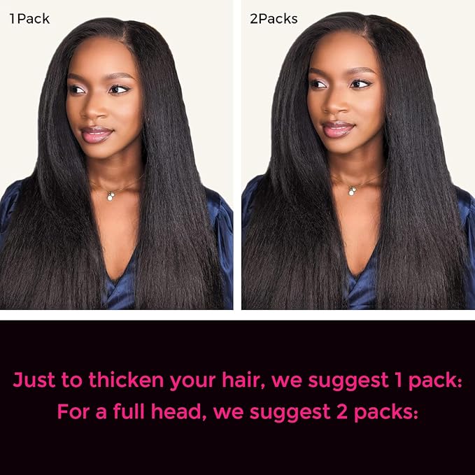 Lashey Light Yaki Clip in Hair Extensions 20 Inch 7pcs Human Hair Straight Natural Black Clip ins for Thin Hair Extensions Real Human Hair