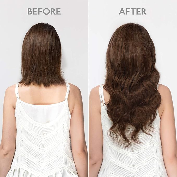 WENNALIFE Clip in Hair Extensions Real Human Hair, 22 Inch 120g 7pcs Chocolate Brown Hair Extensions Clip in Human Hair Remy Clip in Hair Extensions Real Human Hair Double Weft