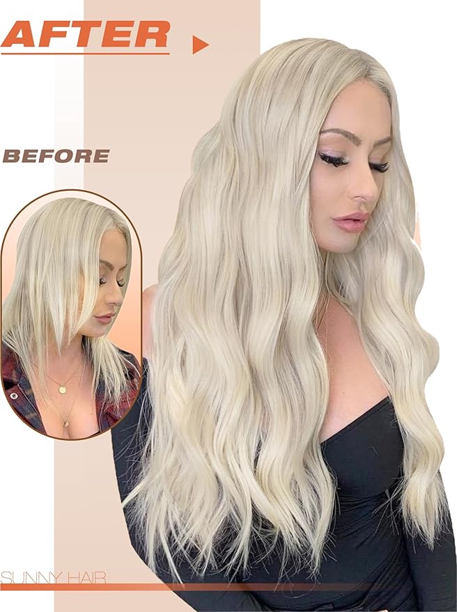 Sunny Hair Blonde Tape in Hair Extensions Human Hair, 22 inch Tape in Extensions Remy Tape ins Human Hair Extensions for Women 50g 20Pcs