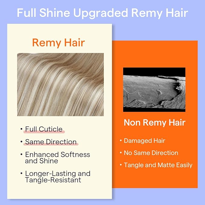 Full Shine Blonde Hair Extensions Clip ins 12 Inch Dirty Blonde Highlights Light Blonde Clip in Hair Extensions for Short Thin Hair 95 G 7 Pcs