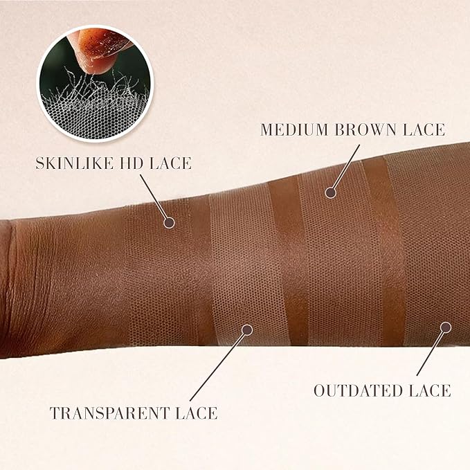 Highlight Ombre Body Wave Lace Front Wigs Human Hair 13x4 Skinlike HD Lace Wigs Invisible 0.1mm Ultra-thin 100% Real Human Hair 1B/30 Balayage Brown Wig Human Hair 200% Density 24 Inch for Women