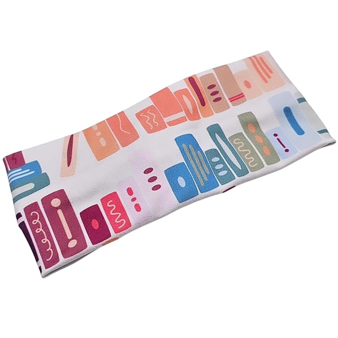 Soft Stretchy Headband, 3-in-1 Versatile Twist Style, One-Piece (Bookish, Adult)