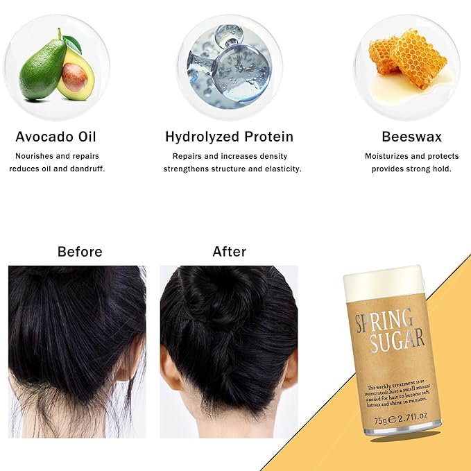 5 Pcs Hair Wax Stick for Flyaways Edge Control Slick - Styling Tools Includes , Finishing , Comb, Gel for Fly Away for Women