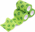 6 Rolls No Chew Bandage for Dogs Bitter Bandage Wrap for Dogs Wound Wrap(Green,3 Inches X 5 yd)