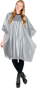 Betty Dain Jumbo Shampoo Cape, 45" W x 54" L, Waterproof & Stain-resistant Vinyl, Touch-and-close Fastener, Machine Washable