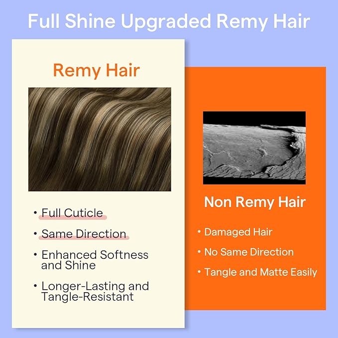 Full Shine Hair Extensions Clip ins Balayage Medium Brown to Honey Blonde Clip on Hair Extensions for Wedding for Women 22 Inch 7 Pcs 120 G