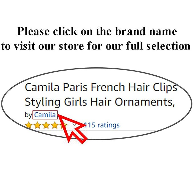 Camila Paris CP3618 French Hair Barrette Clip for Girls for Thick Curly Wavy Long Hair, Strong Hold Grip Hair Clips for Women, Automatic, No Slip Styling Girls Hair Accessories, Handmade in France