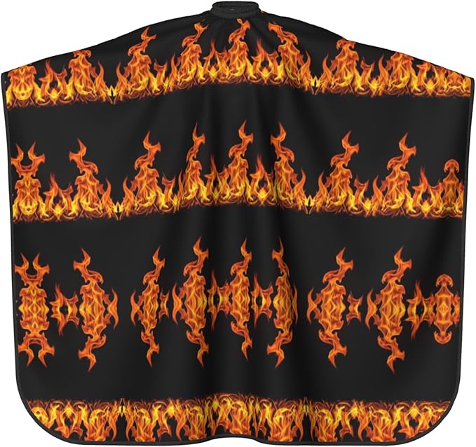 Salon Cape Fire Hair Cutting Cloak, Extra Long Professional Hair Cutting Apron for Hair Cutting, Haircut Tools