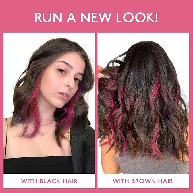 WENNALIFE Burgundy Red Clip in Hair Extensions Real Human Hair 35g 6pcs 24 Inch Colored Hair Extensions for Kids Women Colorful Hair Pieces Pop-up Style Straight Extensiones De Cabello Humano Con Clip