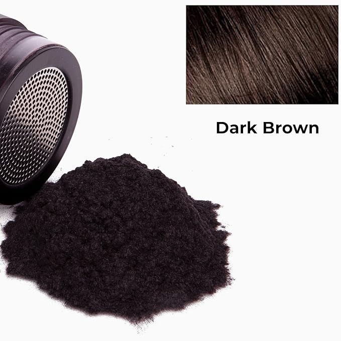 Hair Loss Concealer. Cover Bald Spot and Thinning Hair Instantly. Make Thin Hair Look 10X Fuller. All-Natural Hair Building Fiber. Trial Size (10-Day Supply). Dark Brown