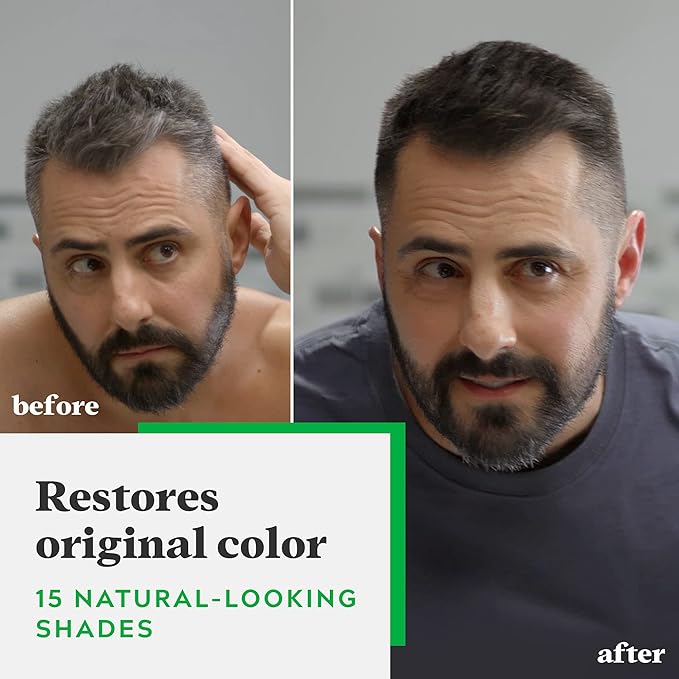Just For Men Shampoo-In Color (Formerly Original Formula), Mens Hair Color with Keratin and Vitamin E for Stronger Hair - Darkest Brown, H-50, Pack of 1