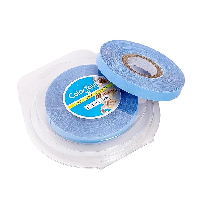 5/16"(0.8cm)*12Yards Lace Front Wig Tape Waterproof Strong Adhesive Double Sided Wigs Tape for Lace Wig Tape in Hair Extension Toupee Hairpieces