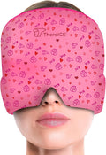 TheraICE Migraine Relief Cap, Migraine Ice Pack Mask, Women Cooling Gel Hat, Face Cold Compress Head Wrap for Her Stress. Great Gift for Mom, Sister, Girlfriend, Grandma & Teacher