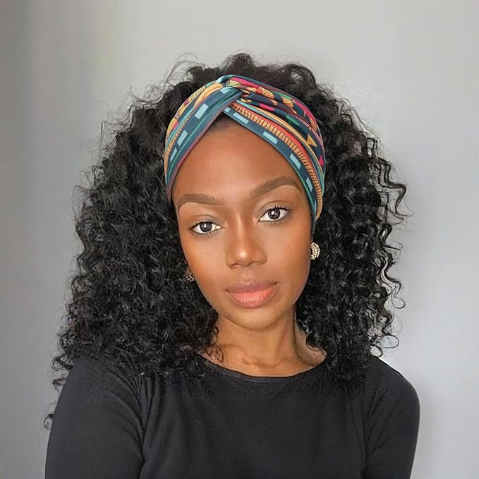 Extra Wide Headbands for Women Large Turban Headband Non Slip Boho Elastic Hairband Hair Twisted Knot Head Bands Accessories