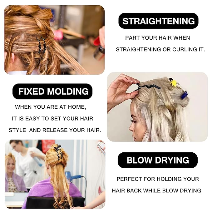 Detangling Brush Set: Ergonomic Edge & Back Brush, Rat Tail Comb, Alligator Clips for 3a to 4c Textured, Kinky, Wavy, Coily, Wet, Dry, Oily, Thick or Long Hair (Green)