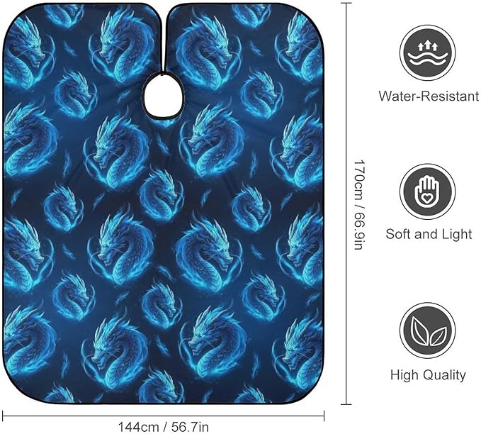 Barber Cape Waterproof Lining Anti Static Design for Salons/Home Use
