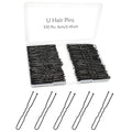 330 Count U Shaped Hair Pins for Buns, YINGFENG 2.4 inch Bun Pins Black Hair Pins for Women Girls with Storage Box, Hair Accessories for All Hair Types