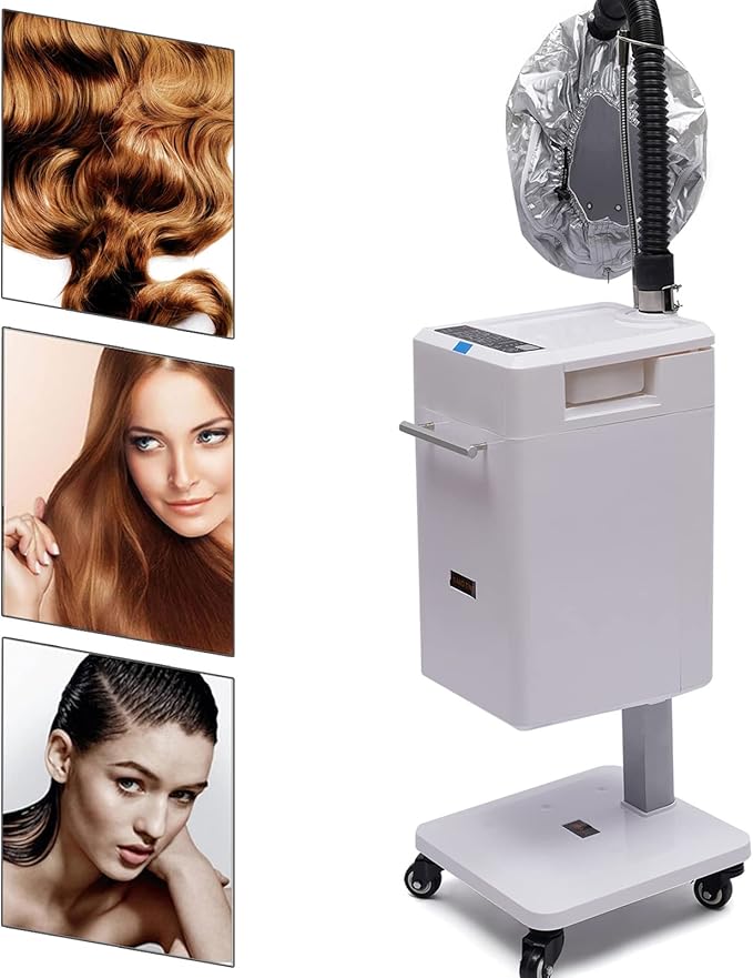 110V 500W Multifunctional Anion Hair Dyeing Machine, Nano Hair Steamer/Hair Oil Machine Stand Up Base Salon Spa Equipment Vertical Nano Steamer (US Stock)