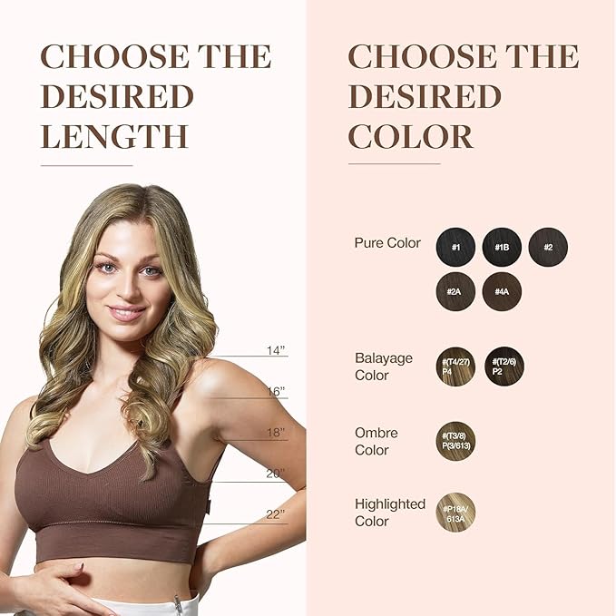 GOO GOO Clip in Hair Extensions Real Human Hair, Remy Human Hair Extensions Clip ins for Women, Natural Human Hair, 22inch 110g 7Pcs, 5A/90/16F Bahamian Balayage