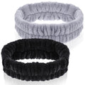 Ouligay 2PCS Spa Headbands for Washing Face Skincare Hair Band Soft Terry Cloth Headband Facial Makeup Headband for Shower Mask Yoga Sports Exercise Gift for Women and Teens