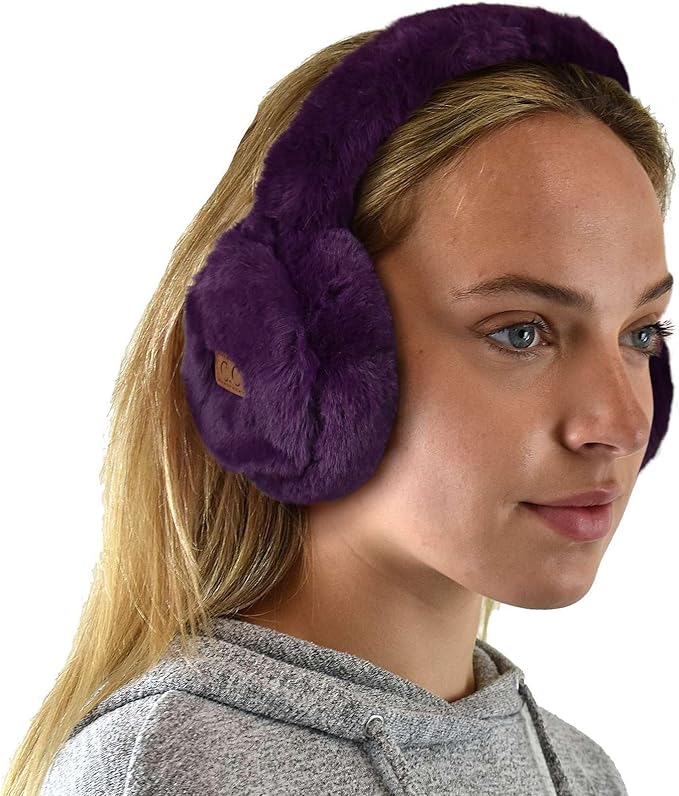 C.C Soft Winter Warm Adjustable Headband Ear Warmer Earmuffs