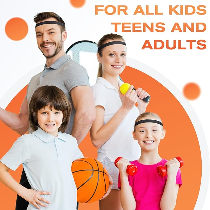 Headbands for Women, 5 PCS Unisex Sports Hair Band, Thin Hair Band Boys & Children, Elastic Headband Men's Sports Non-Slip Headbands, Thin Hair Bands for Football, Yoga, Running