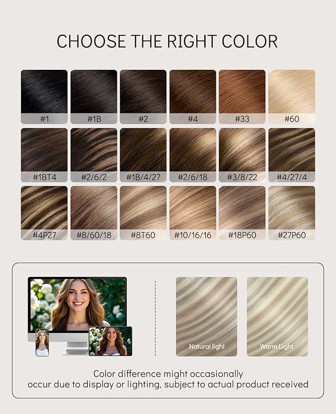 VINBAO Invisi Edge Tape in Extensions Human Hair, Ash Blonde Highlighted with Platinum Blonde 40g 14in 20pcs Natural Seamless Injected Tape in Hair Extensions 14inch #18P60