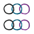 6 Set 100% Pure Mulberry Silk Hair-Friendly + Luxurious Elastic Skinny Scrunchies Travel Pouch Everyday Hair Ties Elastics Hair Care Ponytail Holder No Damage