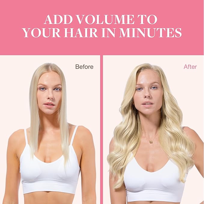 GOO GOO Clip in Hair Extensions Real Human Hair, Remy Human Hair Extensions Clip ins for Women, Natural Human Hair, 20inch 150g 9Pcs, 60A Platinum Blonde