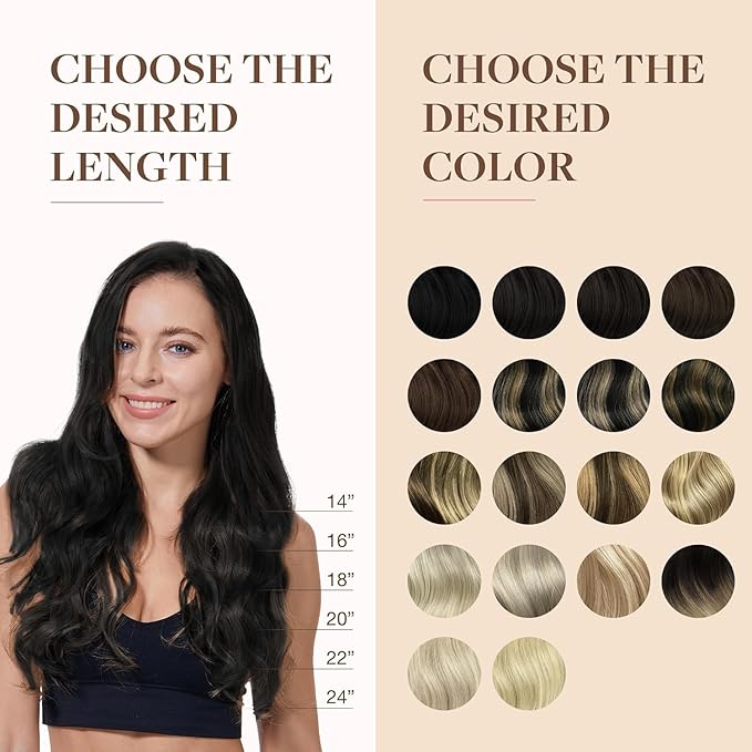 GOO GOO Clip in Hair Extensions Real Human Hair, Remy Human Hair Extensions Clip ins for Women, Natural Human Hair, 22 Inch 140g 7Pcs, 2 Dark Brown
