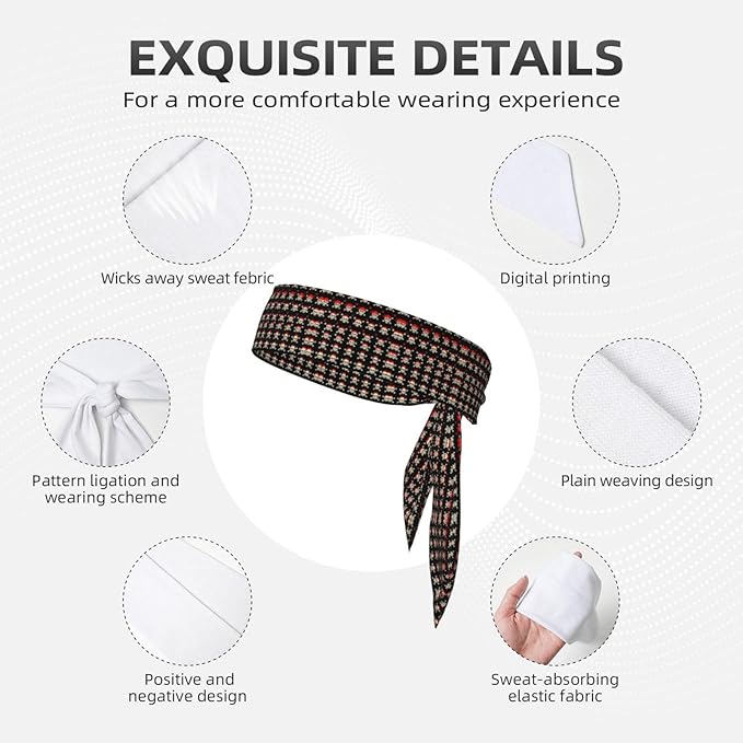 Men Women Beauty Skinny Sports Sweatbands Head Decor for Running Travel Shower, Elastic Multi Style Pirate Skulls Head Ribbon Headwear