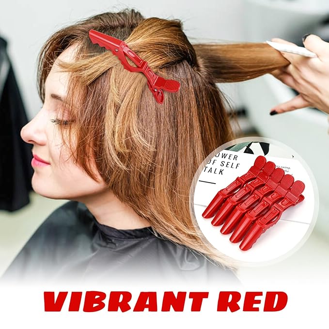 30 Pieces Professional Plastic Alligator Hair Clips for Hair Salon Styling Sectioning Duckbill Hair Clips Barrettes Pins Accessories for Men Women Girls Teens (Multicolor B)