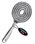 Vented Hair Brush Wet Dry Hair Brush for Quick Flat Blow Drying with Natural Boar Bristles Elastic Scalp Massage Brush Double Layer Design for Smooth Hair（Chrome Silver）