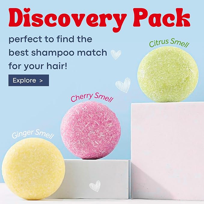 Ginger Rosemary & Rice Water Shampoo Bar Pack 3 - Hair Growth, Thickening, Strengthening, Anti Hair Loss, Volumize & pH Balanced - Sulfate & Silicone Free For All Hair Type