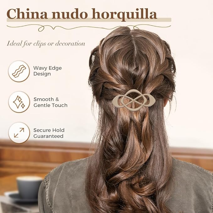4 Pack Vintage French Barrette Hair Clips, 2026 New Hair Clip Accessories for Women, Strong Hold No Slip Styling (Black)