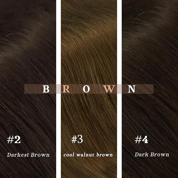Ve Sunny Clip in Hair Extensions For Short Thin Hair 12 inch Cool Ash Brown Hair Extensions Real Human Hair Clip ins For Women 5pcs 85g