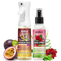 Loc Moisturizing Spray for Dull, Dry Locs - Daily Passion Fruit Hair and Scalp Moisturizer for Dreadlocks, Sisterlocks, Microlocks, Braids - Rose Water for Hair Loc Spray Moisturizing Refreshing(2PCS)