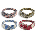 Elastic Knotted Headbands for Women Cloth Head Hair Bands for Women's Hair Non Slip Boho Wrap Twisted Hair Accessories