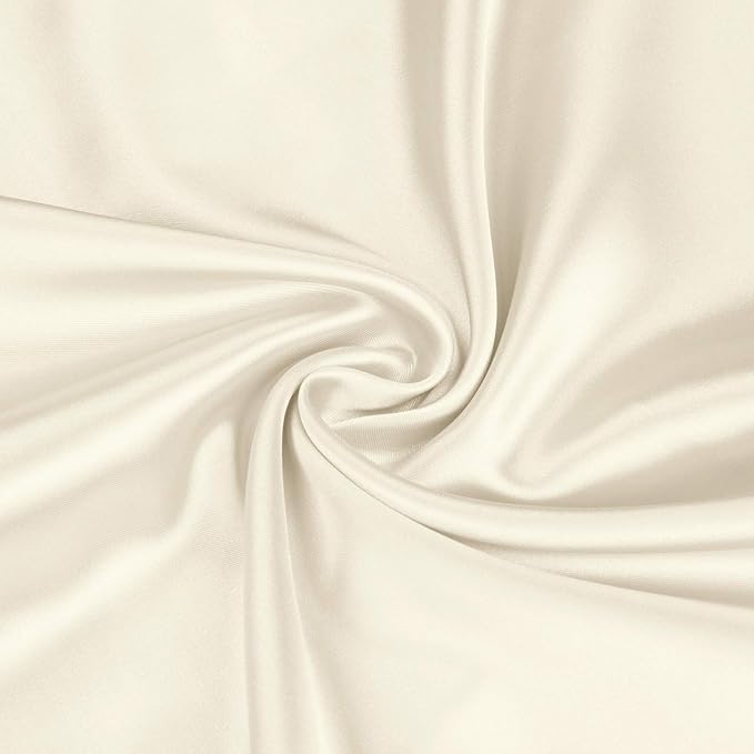 BEDELITE Satin Body Pillow Cover, Super Soft and Cooling Body Pillow Pillowcase for Hair and Skin, Breathable Silky Full Long Pillowcase Cover(20"x54", Beige)