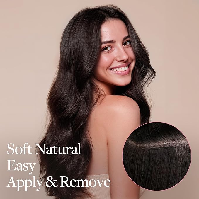 GOO GOO Clip in Hair Extensions Real Human Hair, Remy Human Hair Extensions Clip ins for Women, Natural Human Hair, 18inch 120g 7 Pcs, #9/18J/60 Chocolate Brown to Champagne Blonde Balayage