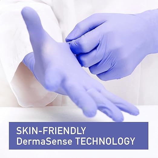 Medicom AssureTouch Pure Nitrile Medical Exam Gloves, Small 3-Mil 200 Count, Disposable Latex Free Gloves, Powder Free